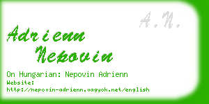 adrienn nepovin business card